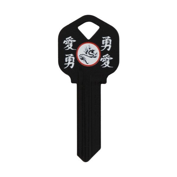 Hillman HILLMAN Wackey Black Dragon House/Office Universal Key Blank KW1 Single, PK6 - 89053