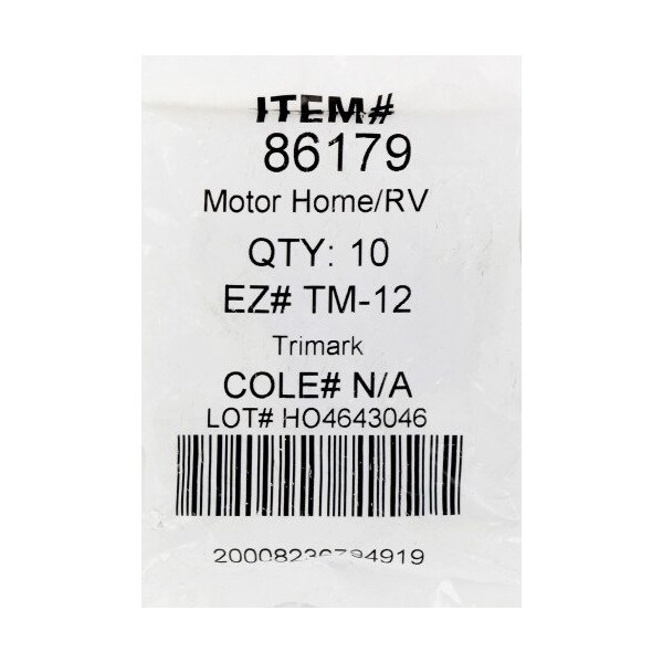 Hillman HILLMAN Trimark Key House/Office Universal Key Blank 1612 TM-12 Single, PK10 - 86179