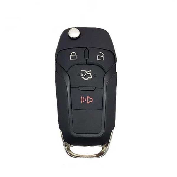 Keyless Factory KeylessFactory: 2014 - 2018 Ford Fusion Flip Key Shell 4B Trunk - for N5F-A08TAA - FKS-FD-087