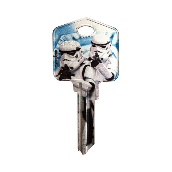Hillman HILLMAN Star Wars Stormtrooper House/Padlock Universal Key Blank KW1/10 Single, PK5 - 94864