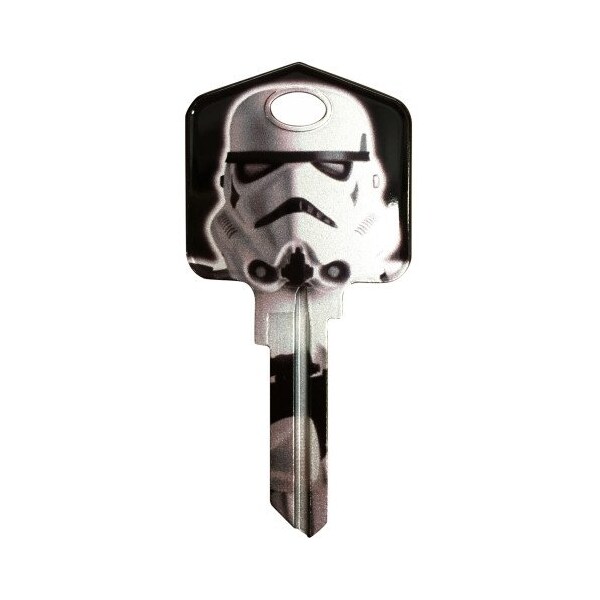 Hillman HILLMAN Star Wars Stormtrooper House/Padlock Universal Key Blank KW1/10 Single, PK5 - 94864
