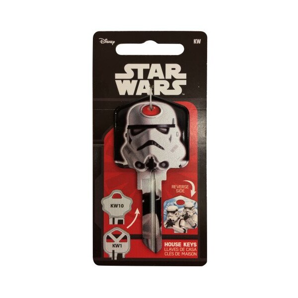 Hillman HILLMAN Star Wars Stormtrooper House/Padlock Universal Key Blank KW1/10 Single, PK5 - 94864