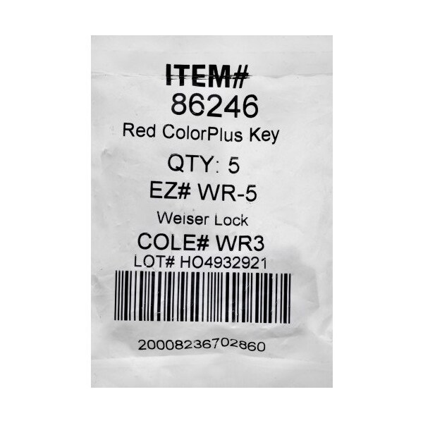 Hillman HILLMAN ColorPlus Traditional Key House/Office Key Blank Single - 86246