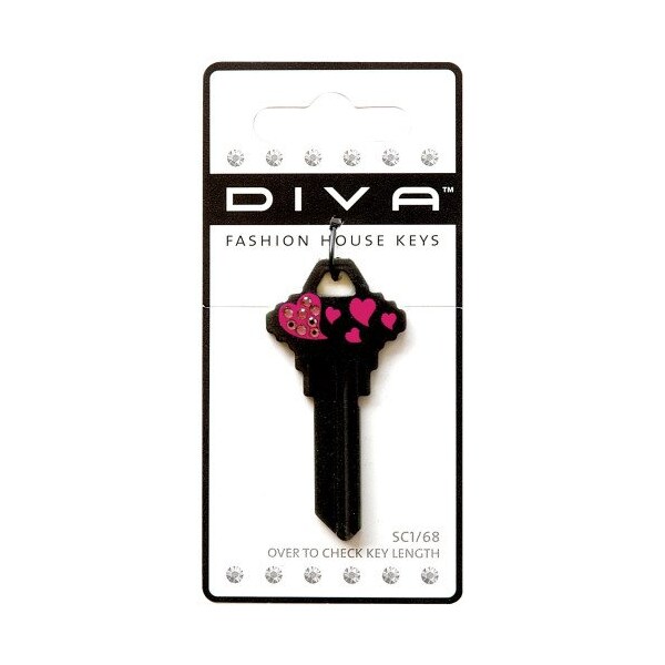 Hillman HILLMAN DIVA Hearts House/Office Universal Key Blank SC1 Single - 87049