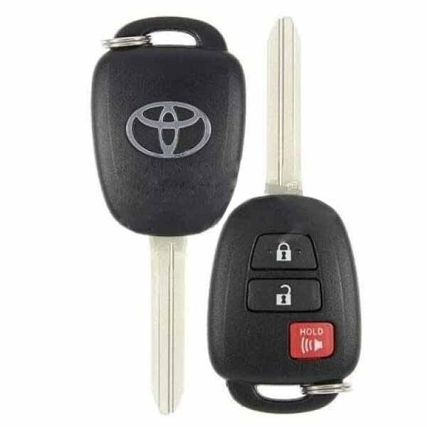 Oem OEM: NEW: 2012-2017 Toyota Prius C / 3-Button Remote Head Key / PN: 89070-52F60 / HQ12BDM (G Chip) - RHK-TOYOTA-BDMG3