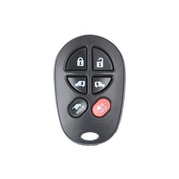 Keyless Factory KeylessFactory: 2004-2018 Toyota Sienna / 6-Button Keyless Entry Remote Shell / GQ43VT20T - ORS-TOY-20T-6