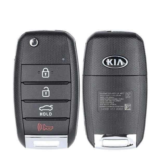 Oem OEM: NEW:   2016-2018 Kia Optima / 4-Button Flip Key / PN: 95430-D4010 / SY5JFRGE04 - RFK-KIA-D4010