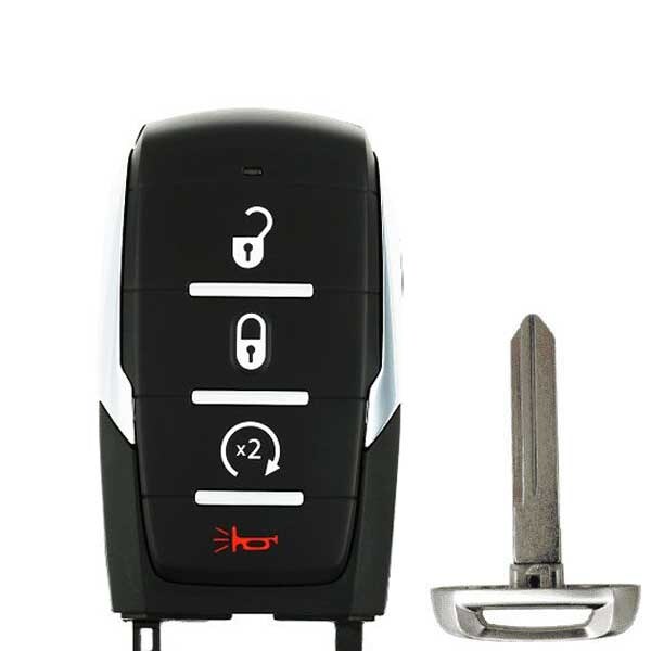 Keyless Factory KeylessFactory: 2019-2020 Dodge Ram 1500 Pickup / 4-Button Smart Key / OHT-4882056 - RSK-DDG-1504