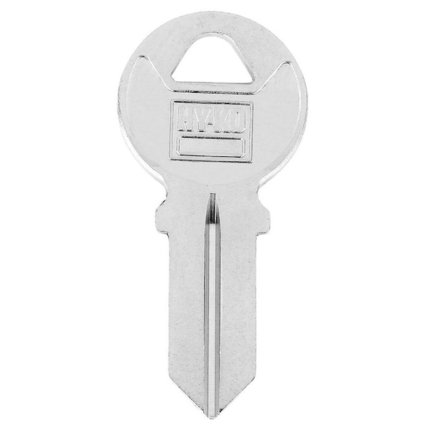 Hy-Ko Key Blank, Brass, Nickel-Plated, For: American AM4 Locks - 11010AM4