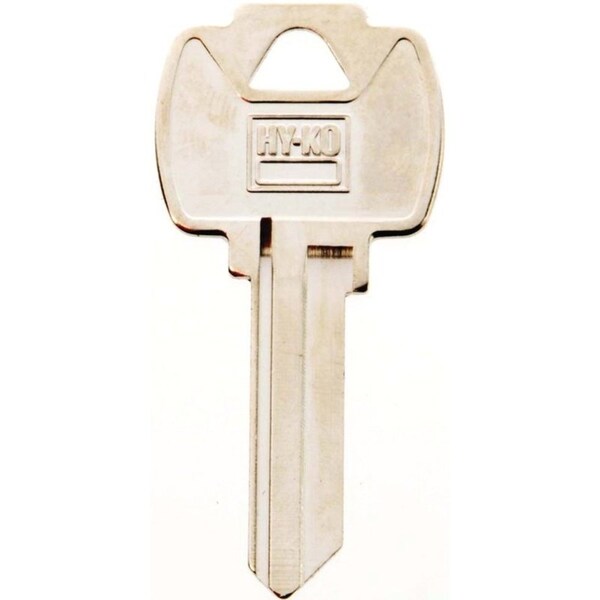Hy-Ko Key Blank, Brass, Nickel, For: Falcon Cabinet, House Locks and Padlocks - 11010FA1