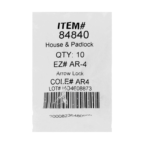 Hillman HILLMAN AR1-IP House/Padlock Arrow Key Blank AR4 Single, PK10 - 84840