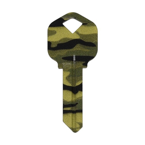 Hillman HILLMAN Wackey Green Camo House/Office Universal Key Blank KW1 Single - 89051