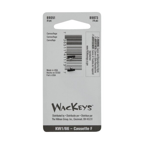 Hillman HILLMAN Wackey Green Camo House/Office Universal Key Blank KW1 Single - 89051