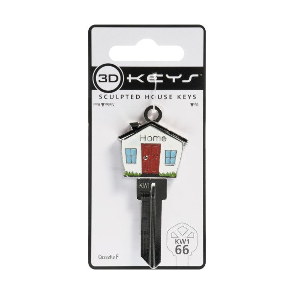 Hillman HILLMAN 3D Keys House/Office Universal Key Blank 66 KW1/EZ1/FR1 Single For Universal, PK4 - 94887