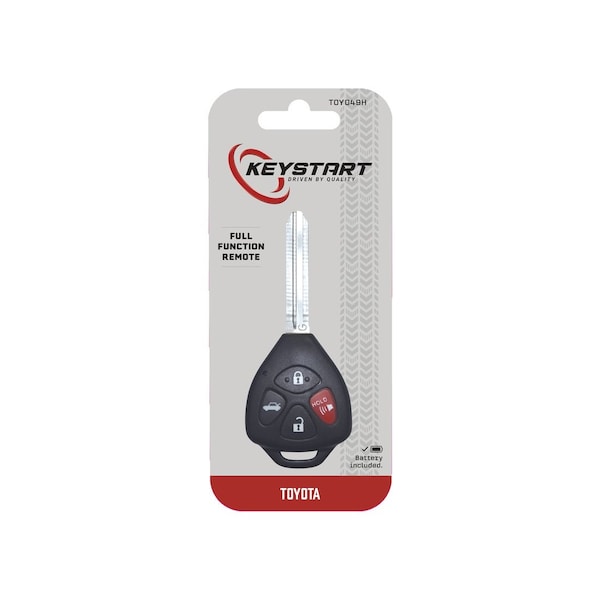 Keystart Replacement Key Renewal KitAdvanced Remote Automotive TOY049H Double For Toyota Black/Silver - 9977254