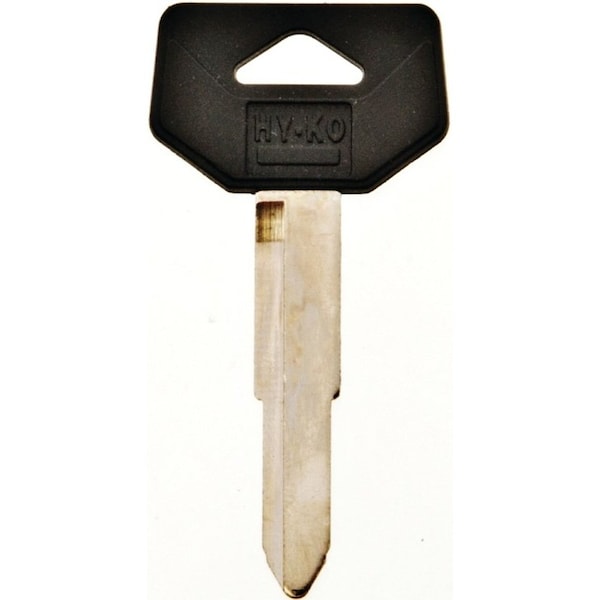 Hy-Ko Automotive Key Blank, Brass/Plastic, Nickel, For: Toyota Vehicle Locks - 12005TR33