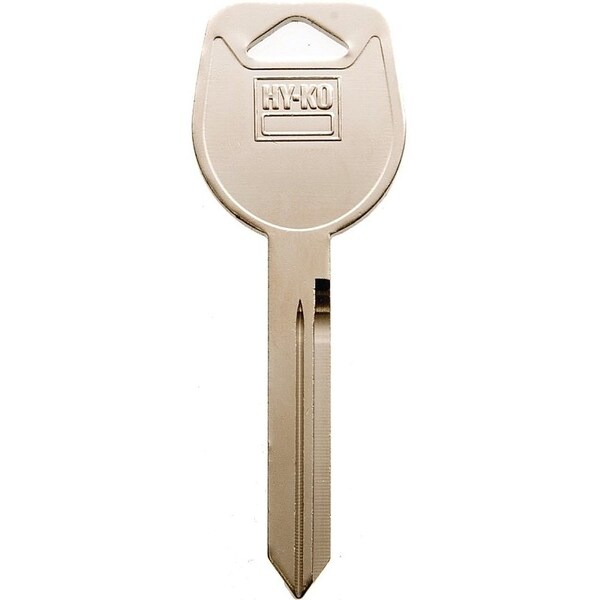 Hy-Ko Automotive Key Blank, Brass, Nickel, For Mitsubishi Vehicle Locks - 11010MIT6