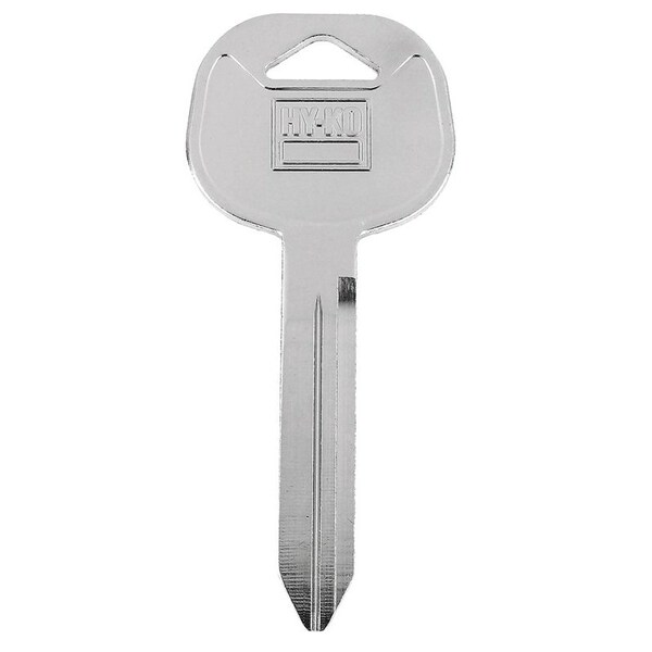 Hy-Ko Key Blank, Brass, Nickel-Plated, For: Freightliner FTL1 Locks - 11010FTL1