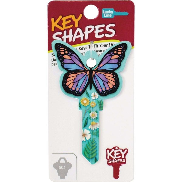 Lucky Line Butterfly Key Shapes Decorative House Key - SC1 - B147S