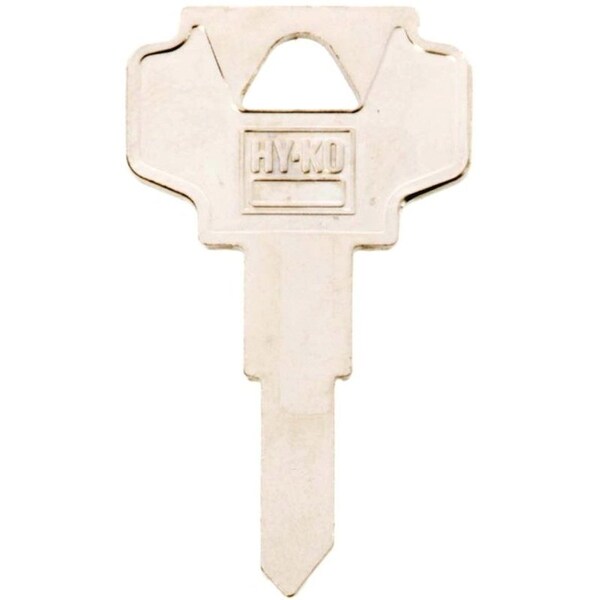 Hy-Ko Key Blank, Brass, Nickel, For: Bargman Cabinet, House Locks and Padlocks - 11010BN1
