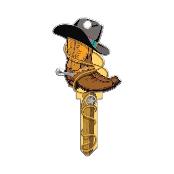 Key Shapes Lucky Line Key Shapes Cowboy House Key Blank Single For Kwikset KW1/11 - B132K