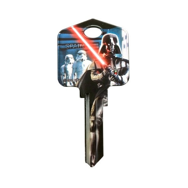 Hillman HILLMAN Star Wars Darth Vader House/Padlock Universal Key Blank KW1/10 Single, PK5 - 94858