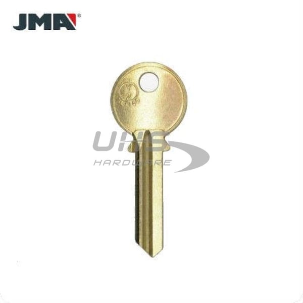 Jma JMA: Y2 / 999A 6-Pin Yale Key - Brass Finish - JMA-YA-17DE