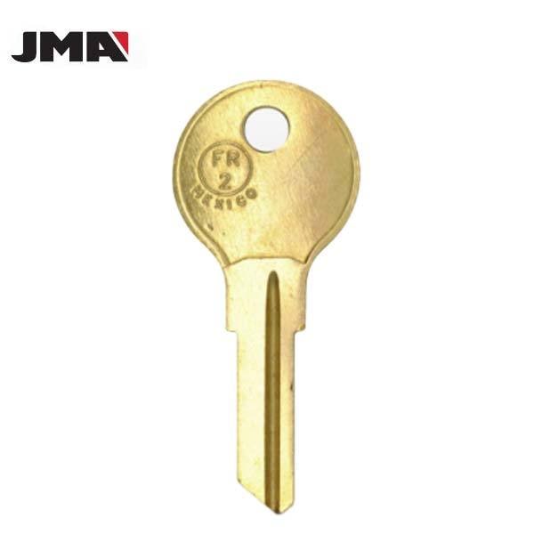 Jma JMA: FR2 / L54G 6-Wafer Fort/CompX Key - Brass - JMA-FR-11DE