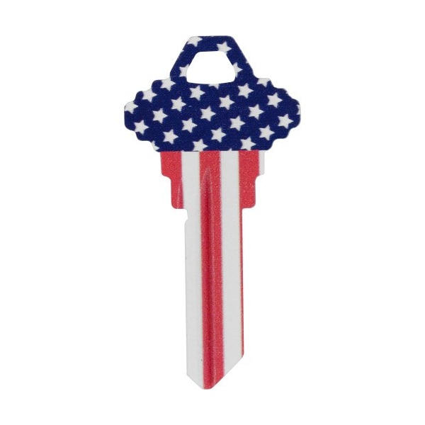 Hillman HILLMAN Wackey Flag House/Office Universal Key Blank SC1 Single - 89911