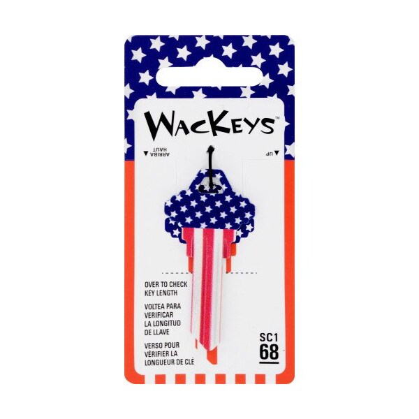 Hillman HILLMAN Wackey Flag House/Office Universal Key Blank SC1 Single - 89911