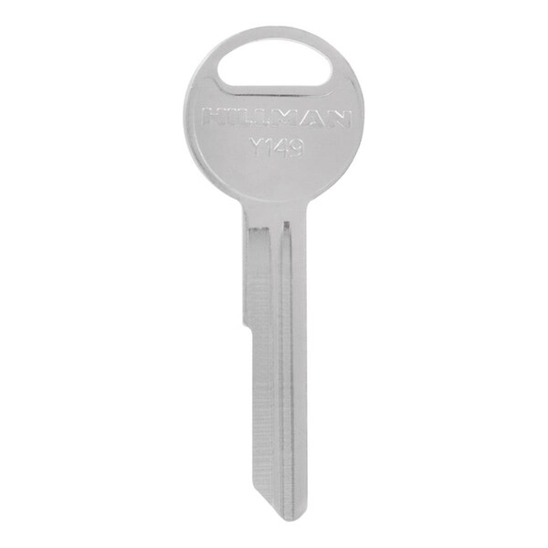 Homecare Products Automotive Universal Key Blank for Y149 Single Sided for Chrysler, Silver - HO2737370