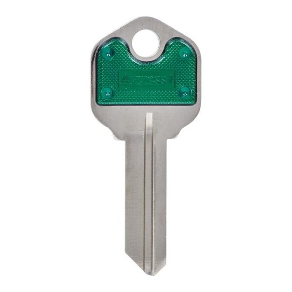 Homecare Products House of Office 66-Single Sided Universal Key Blank; Green - Pack of 10 - HO148151