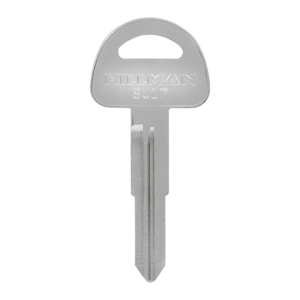 Homecare Products Automotive Blank SU17 Double Sided Universal Key for Suzuki - Silver, 10PK - HO3328260