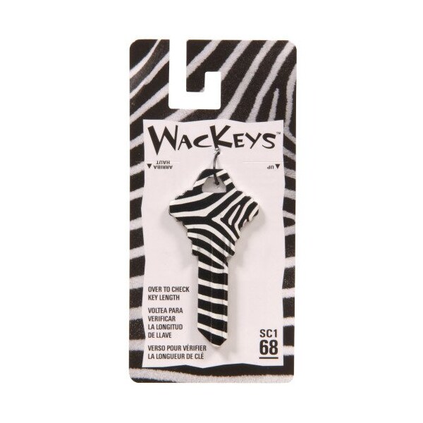 Hillman HILLMAN Wackey Zebra House/Office Universal Key Blank SC1 Single - 88759