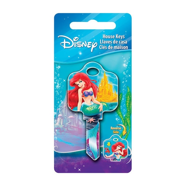 Hillman HILLMAN Disney Ariel House Key Blank 68 SC1 Single For Schlage Locks - 87655