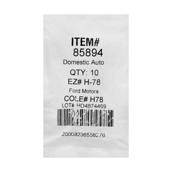 Hillman HILLMAN Traditional Key Automotive Key Blank H-78 Double For Ford - 85894