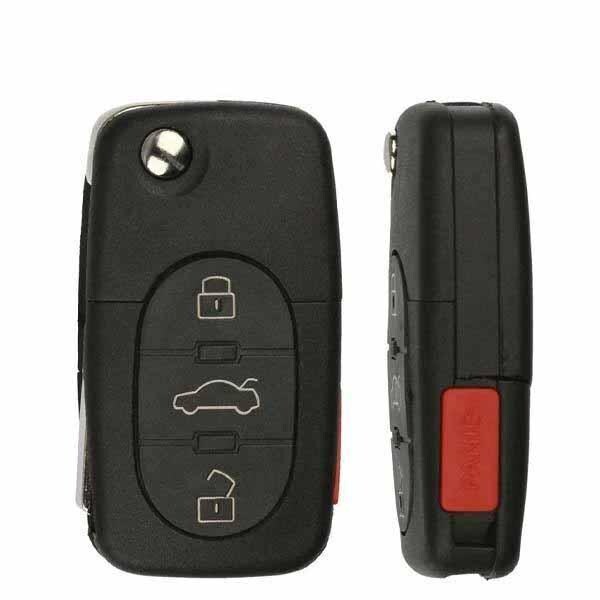 Keyless Factory KeylessFactory: Audi 3 Button Remote Flip Key MYT8Z0837231 - RK-AU-231