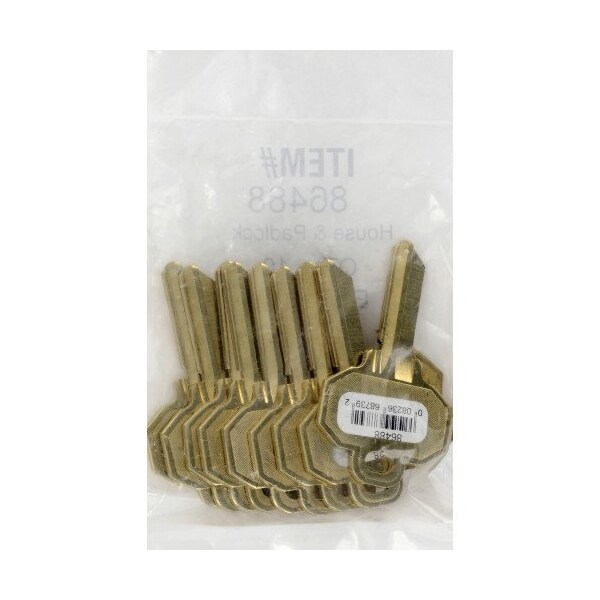 Hillman HILLMAN Traditional Key House/Office Key Blank BW2 Single For Baldwin Locks, PK10 - 86488