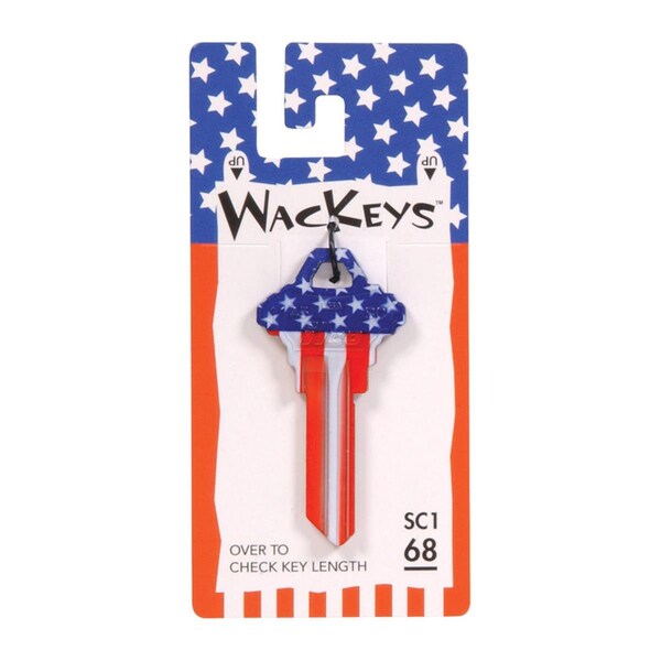 Hillman Wackey House & Office Universal Key Blank, No.68-SC1 - Pack of 6 - 5005154