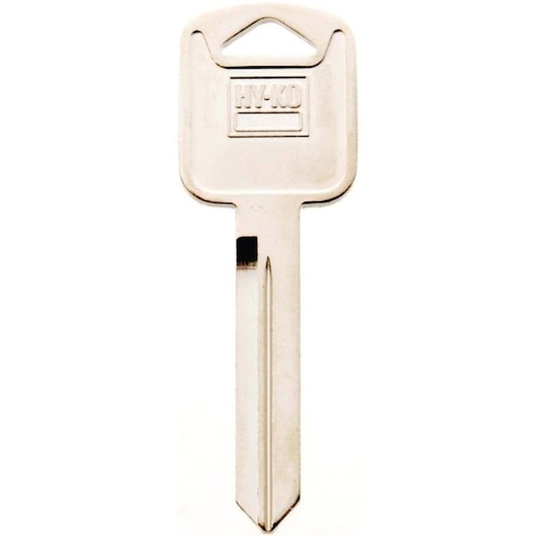Hy-Ko Key Blank, Brass, Nickel, For Ford, Lincoln, Mercury Vehicles - 11010H75