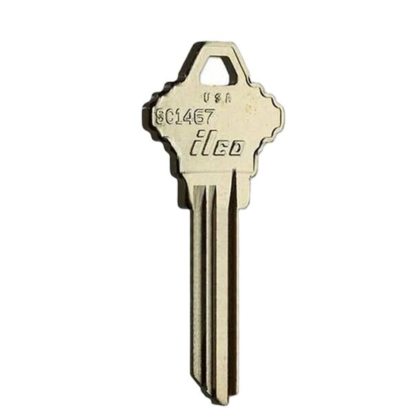 Ilco Ilco: Key Blanks Cylinder Lock, 6-Pin, Natural Nickel Silver For Schlage - ILCO-SC1467