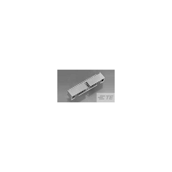 Conector de placa de TE Connectivity, 14 contactos, 2 filas, macho, ángulo recto, terminal de soldadura, aislante negro, enchufe - 1761682-5.