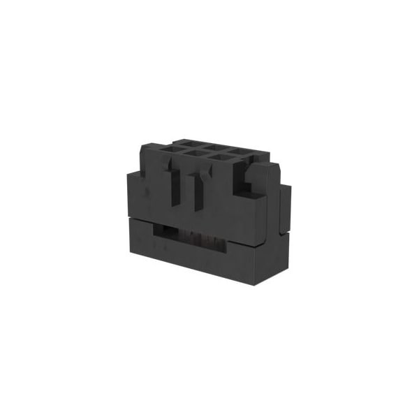 Conector de placa FCI, 44 contactos, 2 filas, hembra, paso de 0.079 pulgadas, terminal IDC, con seguro, negro - 89361-344LF