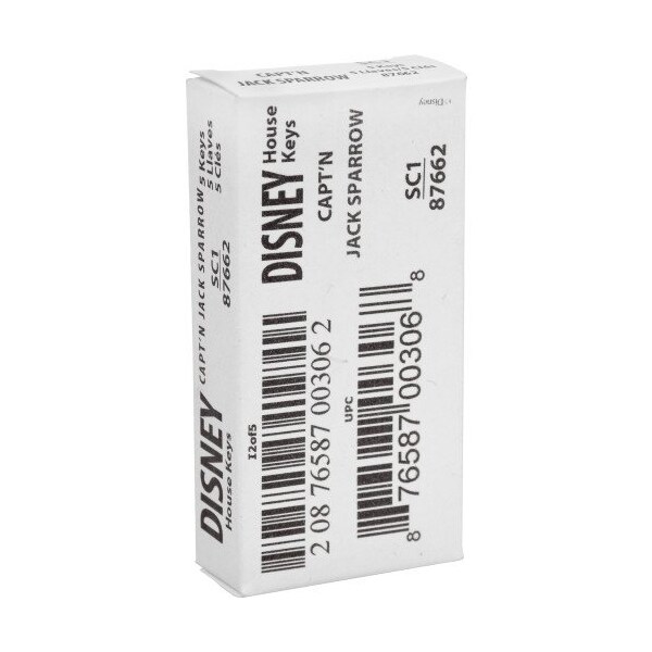 Hillman HILLMAN Disney Capt N Jack Sparrow House Key Blank 68 SC1 Single For Schlage Locks - 87662
