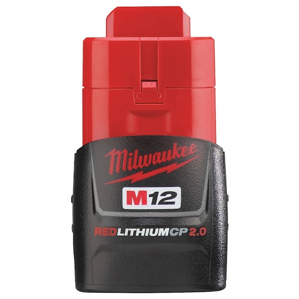 Milwaukee Tool M12 12V REDLITHIUM Lithium-Ion, 12-Volt Battery, CP2.0 Ah - 48-11-2420