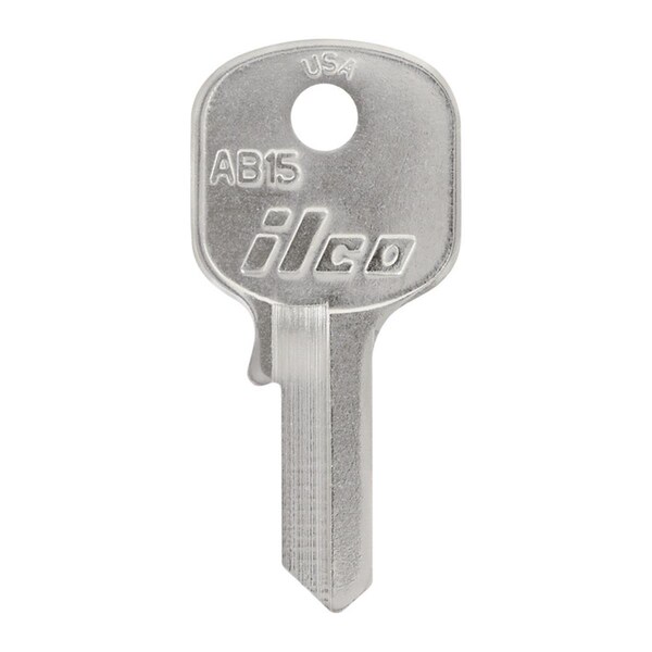 Homecare Products Traditional Padlock Universal Key Blank with AB15 Single Sided Case, 10PK - HO3304254