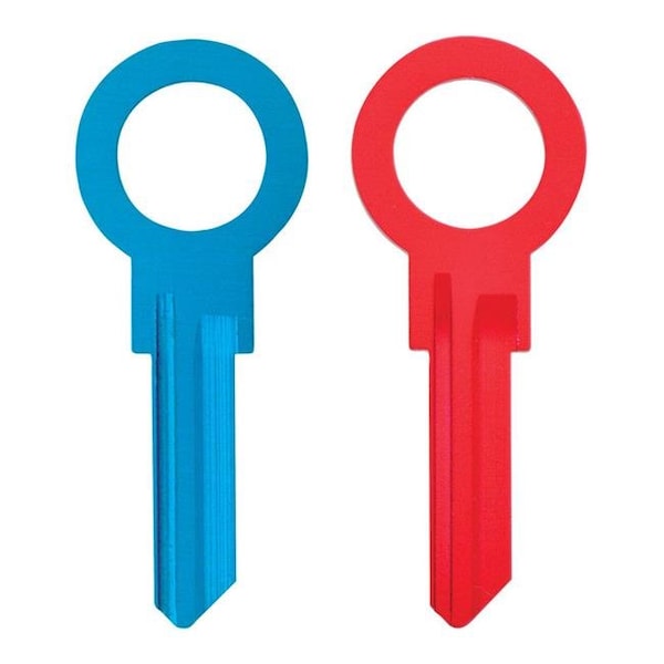 Hillman Hillman 5934146 Zero Gravity House & Padlock Blank Double Sided Universal Key - Pack of 6 - 5934146