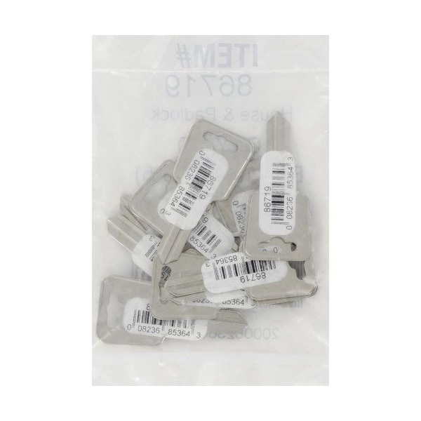 Hillman HILLMAN Traditional Key House/Office Universal Key Blank Double, PK10 - 86719