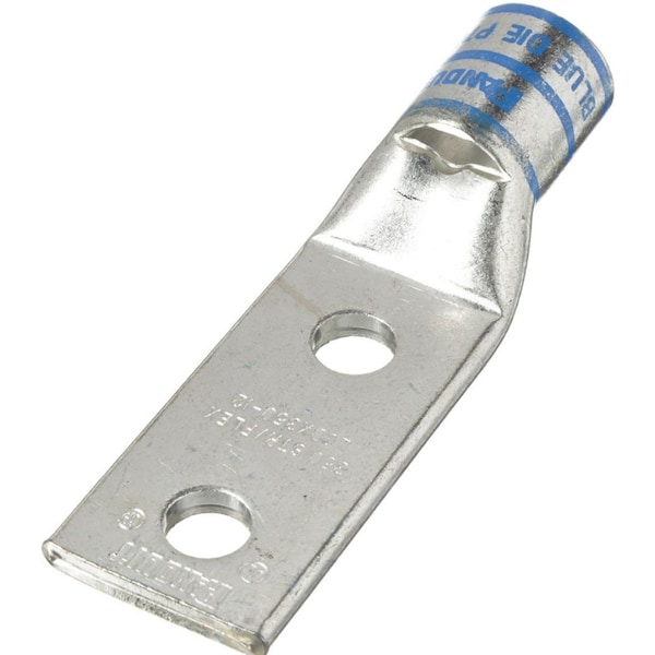 Panduit Lug, Cu, 2 Orificios, 350 Kcmil, 1/2 Tornillo, 1.75 - LCDX350-12-6
