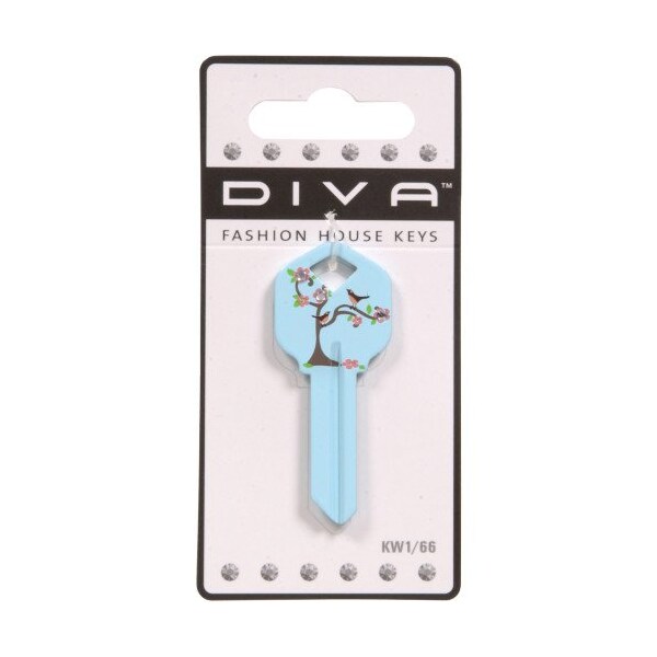 Hillman HILLMAN DIVA Tree & Birds House/Office Universal Key Blank KW1 Single - 87030